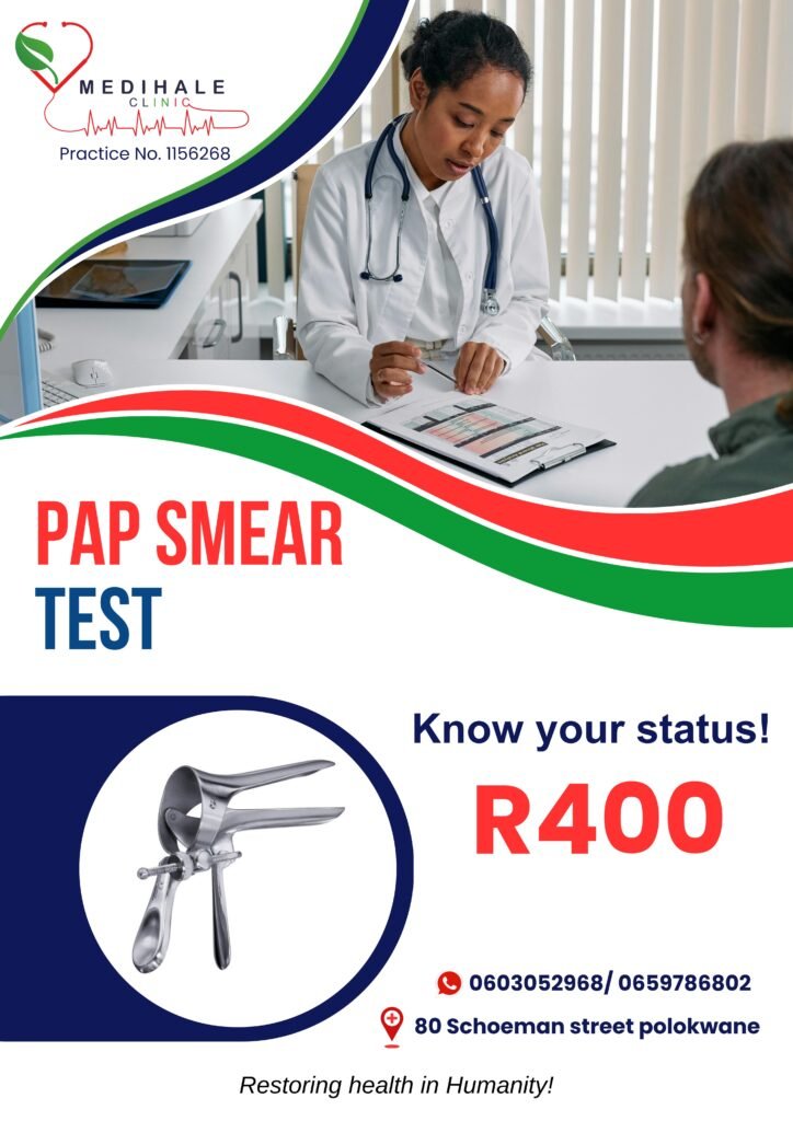 white and teal modern audiology clinic service flyer (1)